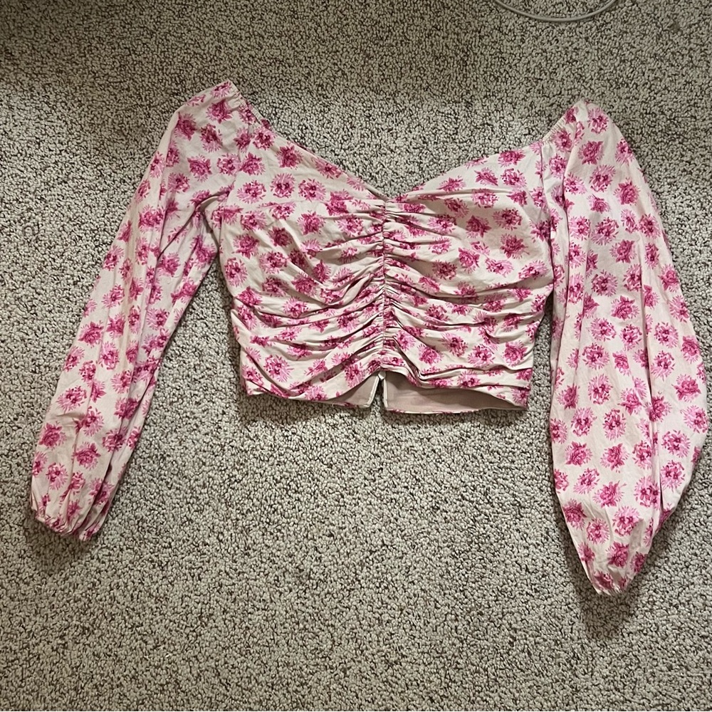 Zara Floral Crop top